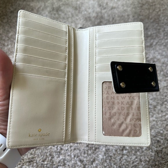 KATE SPADE - black patent leather wallet - Picture 2 of 3